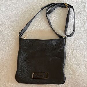 Marc Jacobs Black Pebbled Leather Crossbody Bag